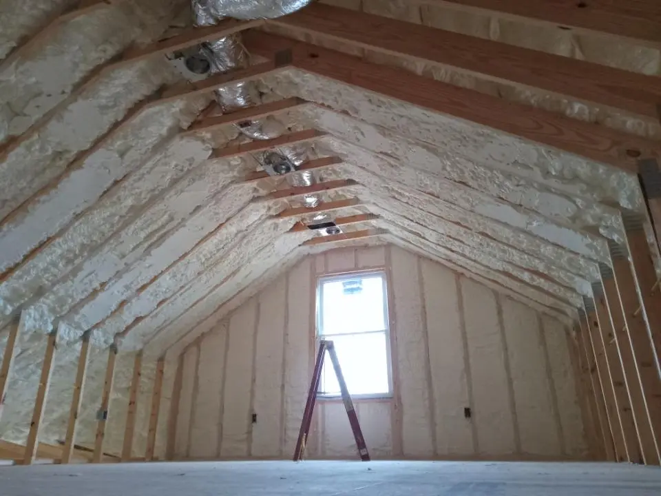 Spray foam roofing application for Crawl Space Insulation project in Post Falls